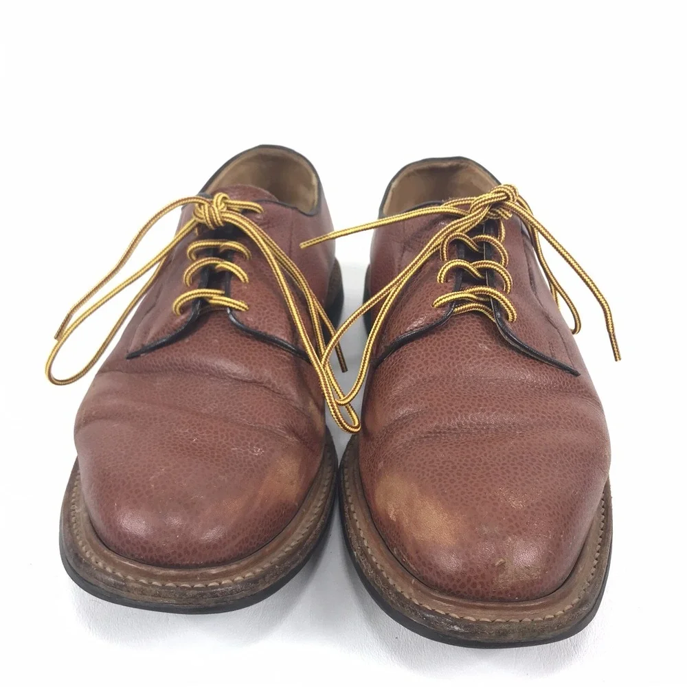 Mark McNairy Derby Shoes Made In England Tan Grain Wholecut‎ Size US 11 9561LTGZ